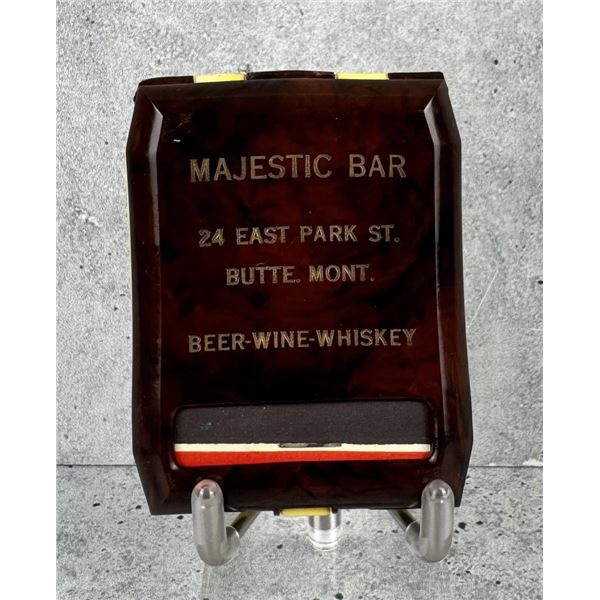 Majestic Bar Butte Montana Matchbook Cover