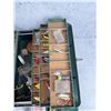 Image 3 : Grip Loc Metal Fishing Tackle Box & Contents