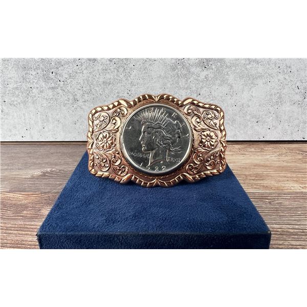 Bell Trading Post Peace Dollar Belt Buckle
