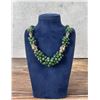 Image 1 : Middle Eastern Green Jade Cluster Necklace
