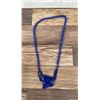 Image 2 : Carved Lapis Lazuli Butterfly Necklace