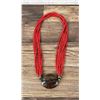 Image 2 : Multi Strand Agate Coral Beaded Necklace