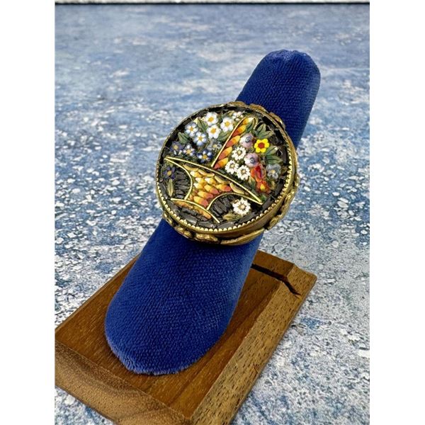 Italian Micro Mosaic Ring