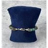 Image 2 : Sterling Silver Turquoise Bead Bracelet