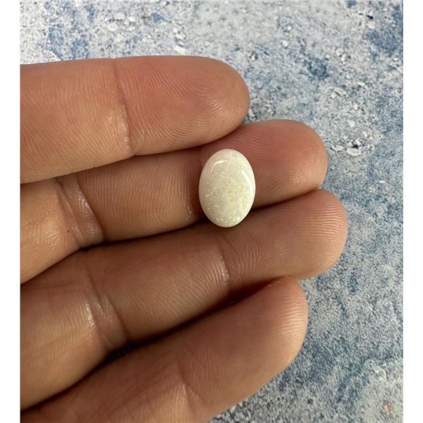 3.9 Carat White Australian Opal Cabochon