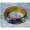 Image 2 : Brass & Enamel Bangle Bracelet