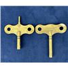 Image 1 : Waterbury Brass Clock Winding Keys
