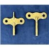 Image 2 : Waterbury Brass Clock Winding Keys