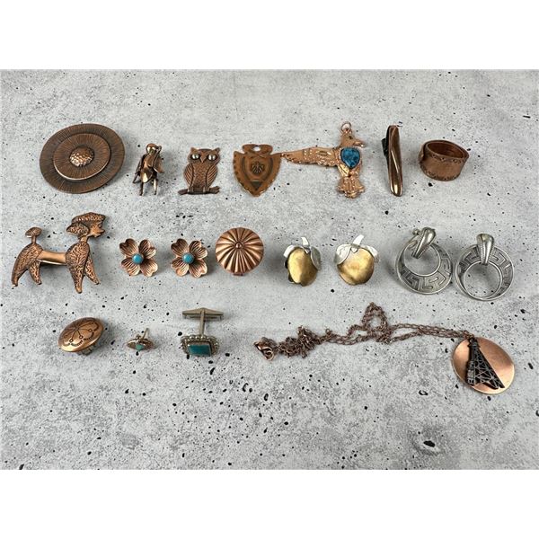 Group Of Copper Trading Post Jewelry