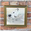 Image 1 : Japanese Woodblock Print A Couple Of Cranes