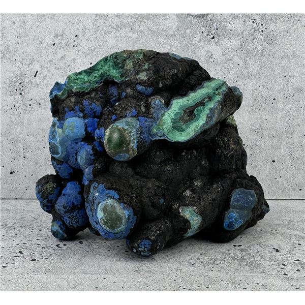 Crystal Azurite on Malachite Arizona Specimen