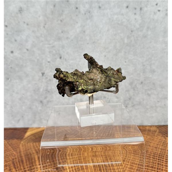 Copper on Silver Keweenaw Michigan Specimen