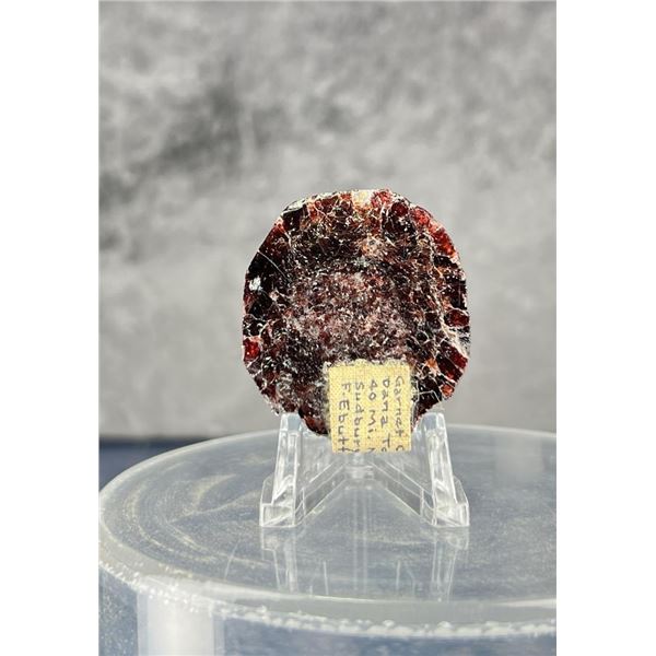 Garnet Crystal Dana Township Specimen