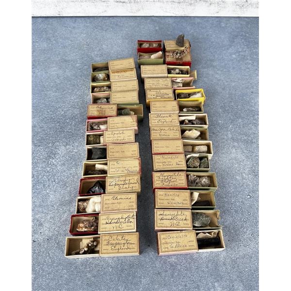 Antique Miniature Mineral Specimen Collection