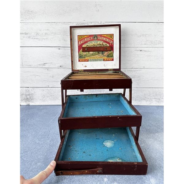 Andreas Koch Harmonicas Store Display Case