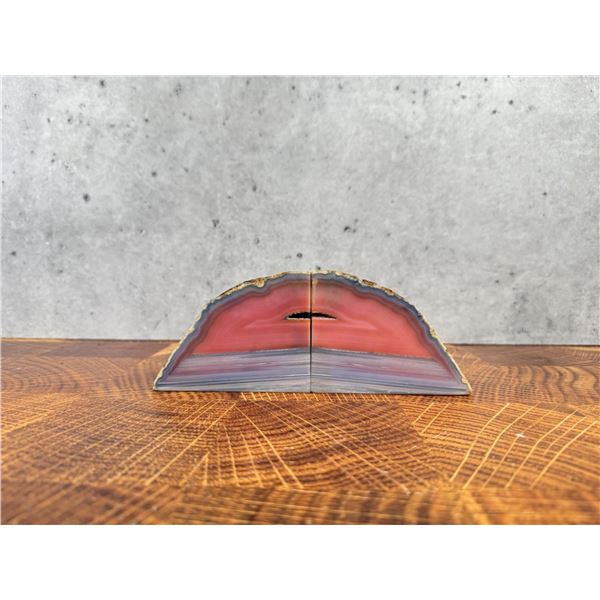 Pair of Agate Bookends