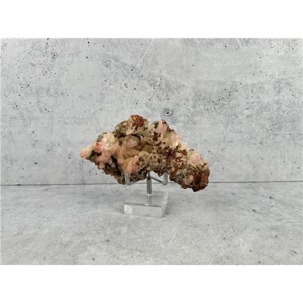 Cinnabar on Fluorite Specimen