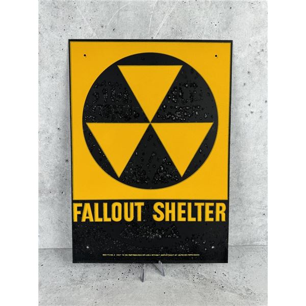 US Department of Defense Fallout Shelter Sign