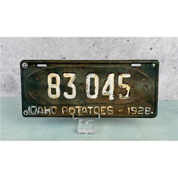 1928 Idaho Potatoes Potato License Plate