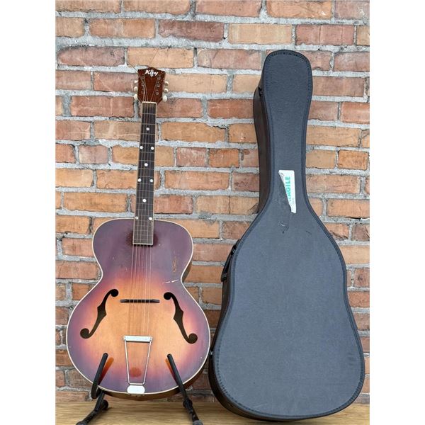 Vintage Kay F Hole Guitar US Army Property