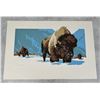 Image 1 : Taylor Oughton Buffalo Serigraph Print