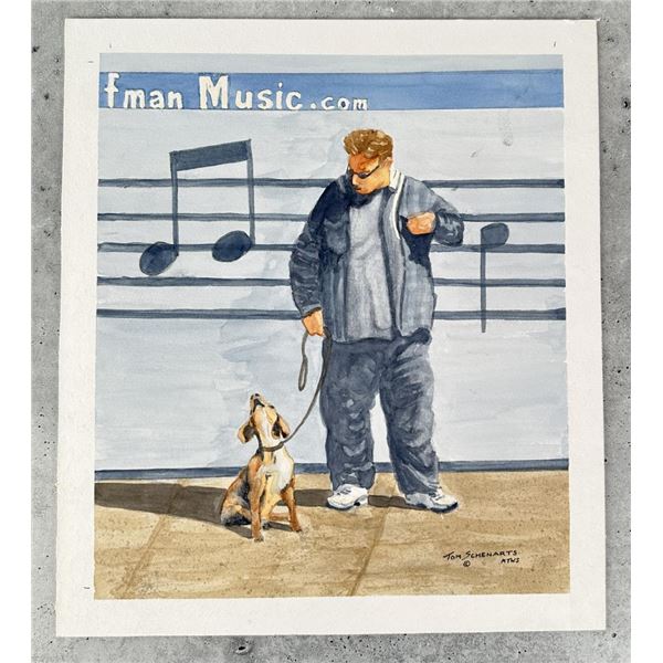 Tom Schenarts Off Key Watercolor Painting