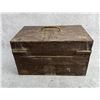 Image 8 : Antique Wood Tool Box & Contents
