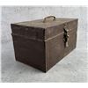 Image 9 : Antique Wood Tool Box & Contents