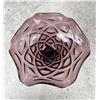 Image 3 : Viking Glass Diamond Thumbprint Amethyst Compote