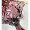 Image 5 : Viking Glass Diamond Thumbprint Amethyst Compote