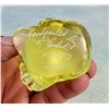Image 5 : Fenton Uranium Topaz Glass Duck Paperweight PNWFA