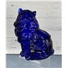 Image 2 : Mosser Glass Cobalt Blue Persian Cat Covered Dish
