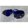 Image 3 : Mosser Glass Cobalt Blue Persian Cat Covered Dish