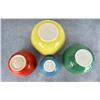 Image 2 : Pyrex Primary Colors 4 Piece Mixing Bowl Set
