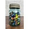 Image 1 : Collection of Vintage Marbles in Jar