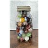 Image 1 : Collection of Vintage Marbles in Jar