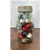 Image 2 : Collection of Vintage Marbles in Jar
