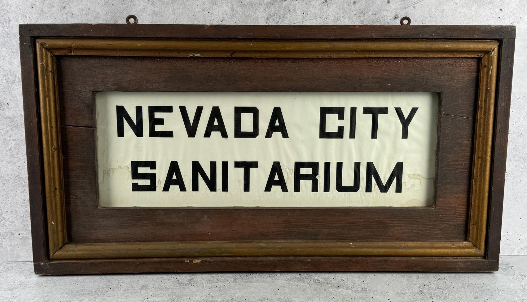 Antique Nevada City Sanitarium Sign