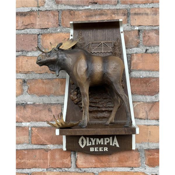 Olympia Beer Moose Sign