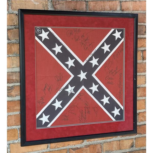 Country Western Rockstar Signed Confederate Flag