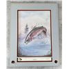 Image 1 : Floyd Broadbent Splashdance Rainbow Trout Print