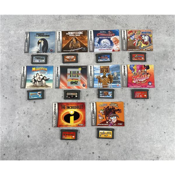 Nintendo Game Boy Advance Video Game Lot