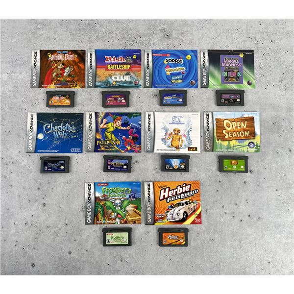 Nintendo Game Boy Advance Video Game Lot