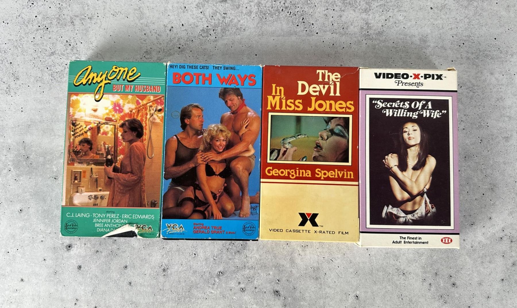 Vintage VHS Adult Films Movies