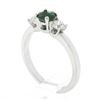 Image 9 : Jabal 18k White Gold 0.92 ctw Round Brilliant Emerald & Diamond Three 3 Stone Ri