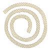 Image 4 : 14K Gold Long Faceted Gold Open Weave Pattern "Scarf" 39" Long Wrap Necklace