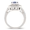 Image 4 : 1.50 ctw UNHEATED Color-Change Sapphire and 0.93 ctw Diamond 14K White Gold Ring
