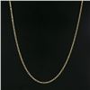 Image 4 : Unisex Italian 14K Yellow Gold 20" Long 2.8mm Solid Figaro Link Chain Necklace
