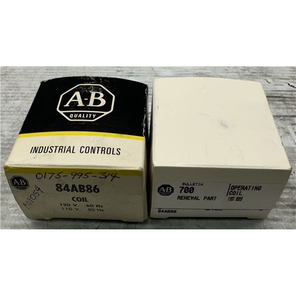 (2) Allen Bradley #84AB86 Coils