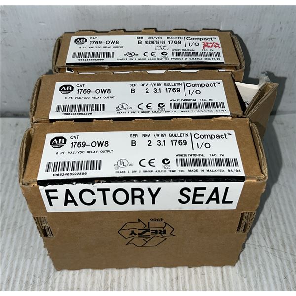 (3) Allen-Bradley #1769-OW8 Modules